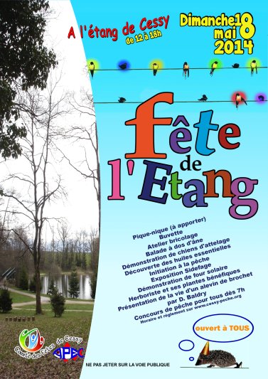 affiche fête de l'étang